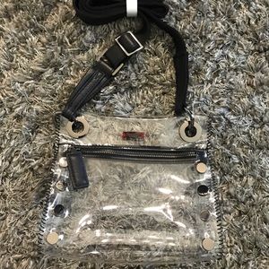 Tony SML CLEAR Hammitt Bag with Black/Gunmetal
